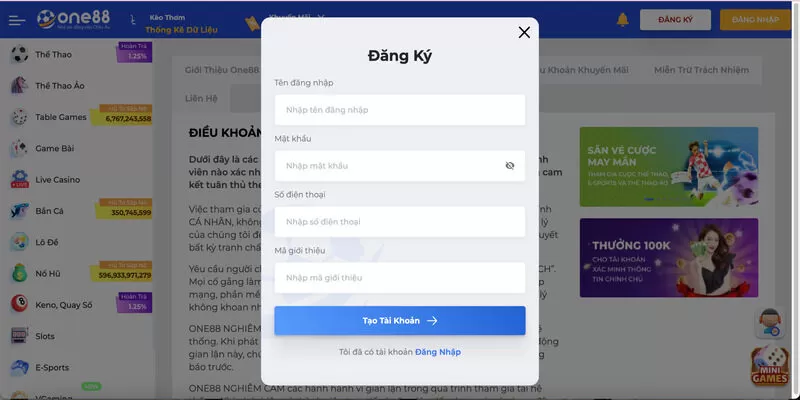 Thao t&aacute;c tạo lập t&agrave;i khoản hội vi&ecirc;n nhanh ch&oacute;ng