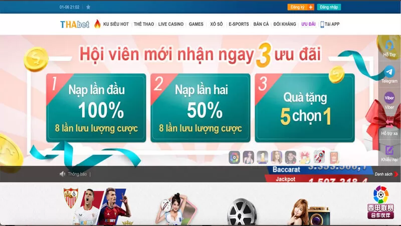 Những ưu đ&atilde;i c&oacute; 102 tại s&acirc;n chơi đẳng cấp Thabet